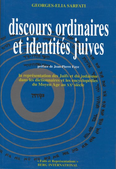 Discours Ordinaires et Identités juives
